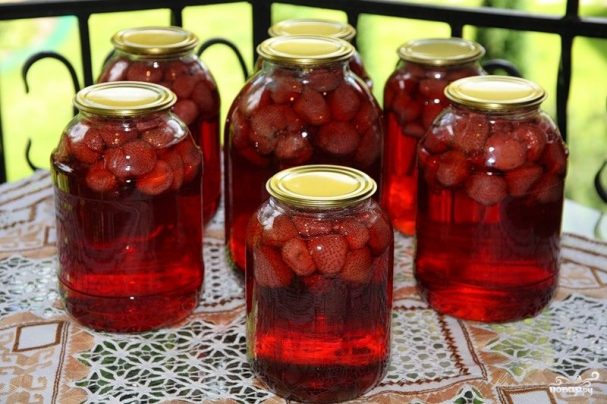 მარწყვის არომატული კომპოტი - მზადდება უსწრაფესად და უმარტივესად ...